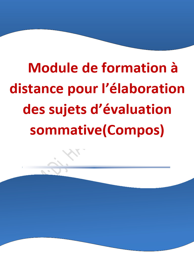Formation sur l'évaluation sommative scolaire | PDF | Verbe