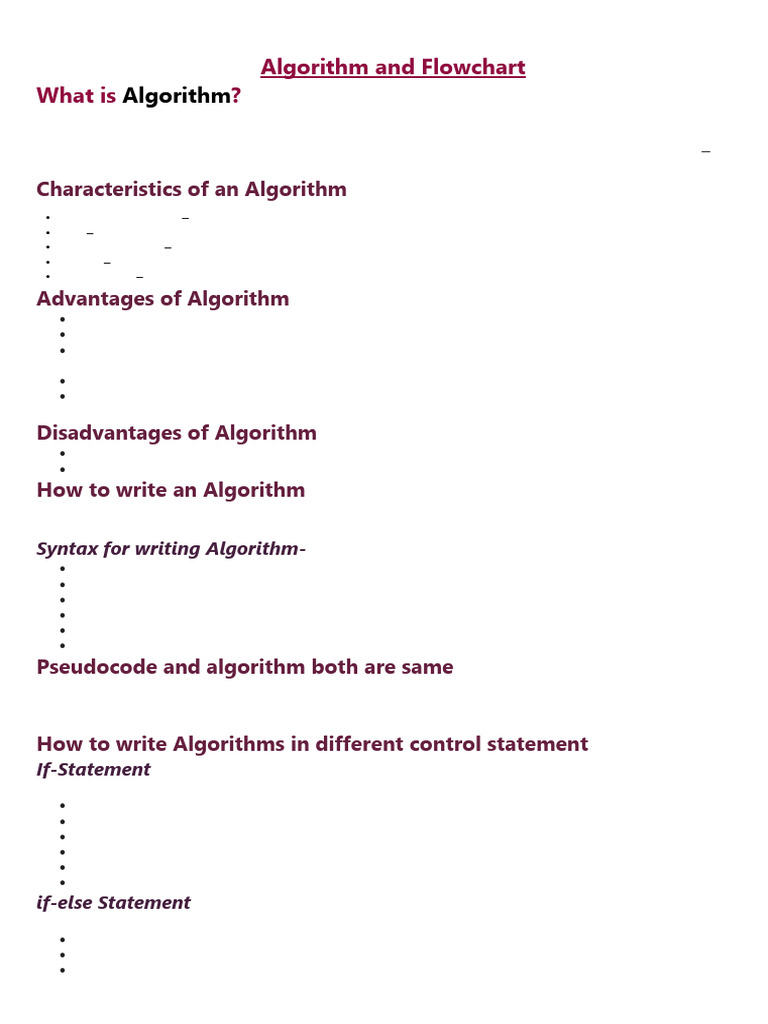 Understanding Algorithms and Flowcharts | PDF | Algorithms | Computer ...