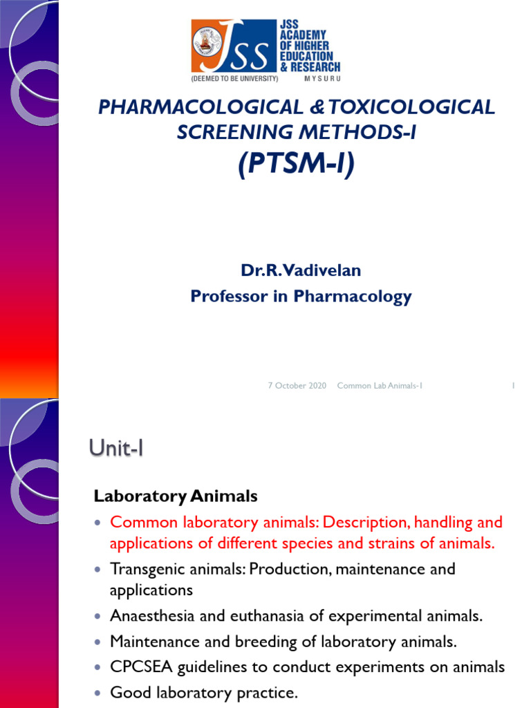 Laboratory Animal Research Methods | PDF | Animal Testing | Rodent