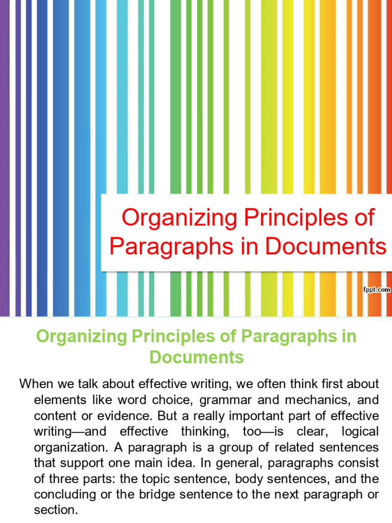 Effective Paragraph Organization Guide | PDF | Paragraph | Information