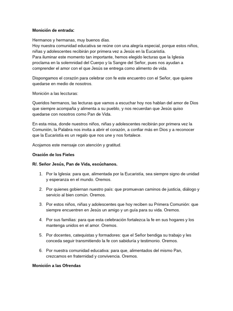 Primera Comunión: Encuentro con Jesús | PDF | eucaristía | Creencia y ...