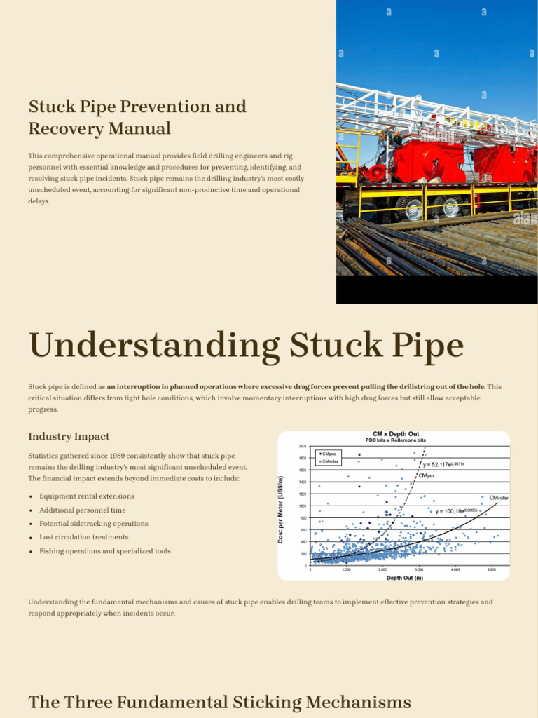 Stuck Pipe Prevention & Recovery Guide | PDF | Casing (Borehole) | Torque