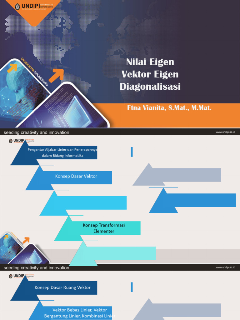 Nilai Eigen dan Diagonalisasi Matriks | PDF