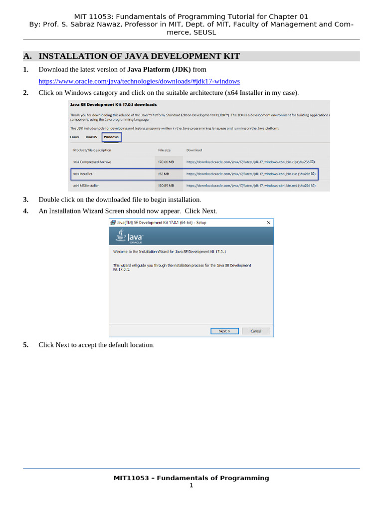Java JDK Installation and Path Setup Guide | PDF | System Software ...