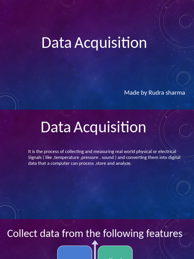 Data Acquisition Process Explained | PDF
