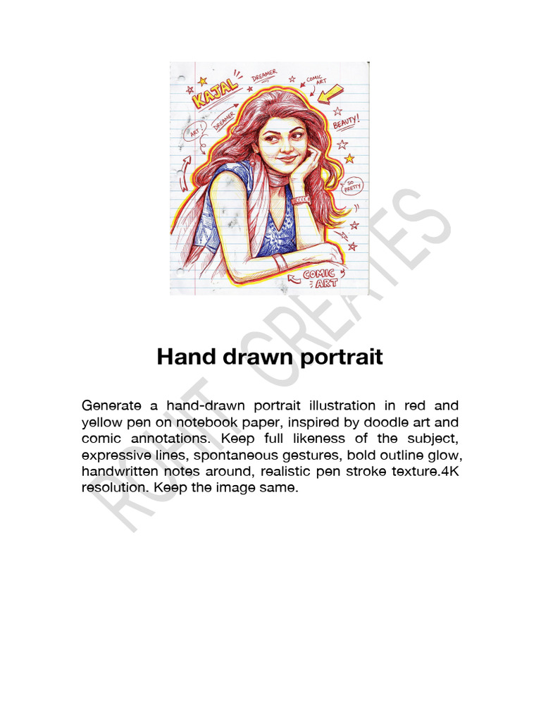 Hand-Drawn Portrait & AR Music Visuals | PDF
