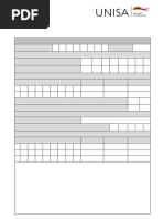 Unisa DSAR03 Form | PDF
