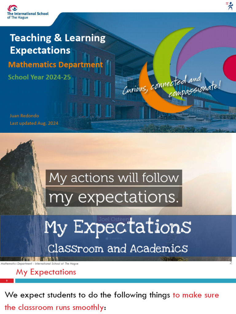 ISH Mathematics - Teaching Learning Expectations 2024-25 | PDF ...
