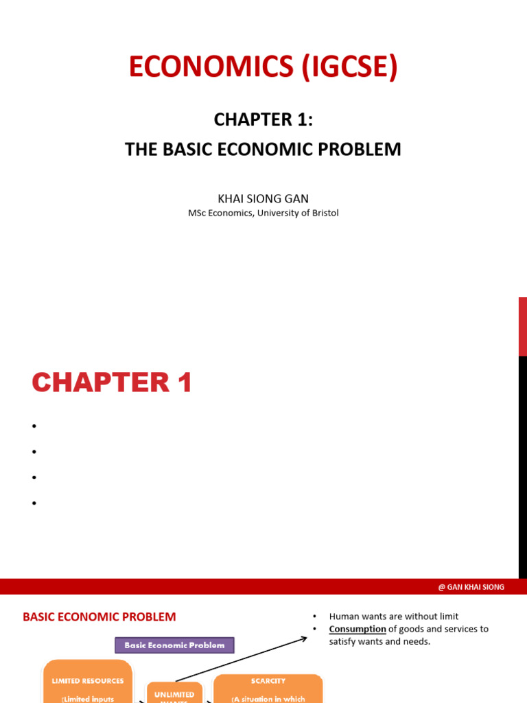 Understanding the Basic Economic Problem | PDF | Production And ...