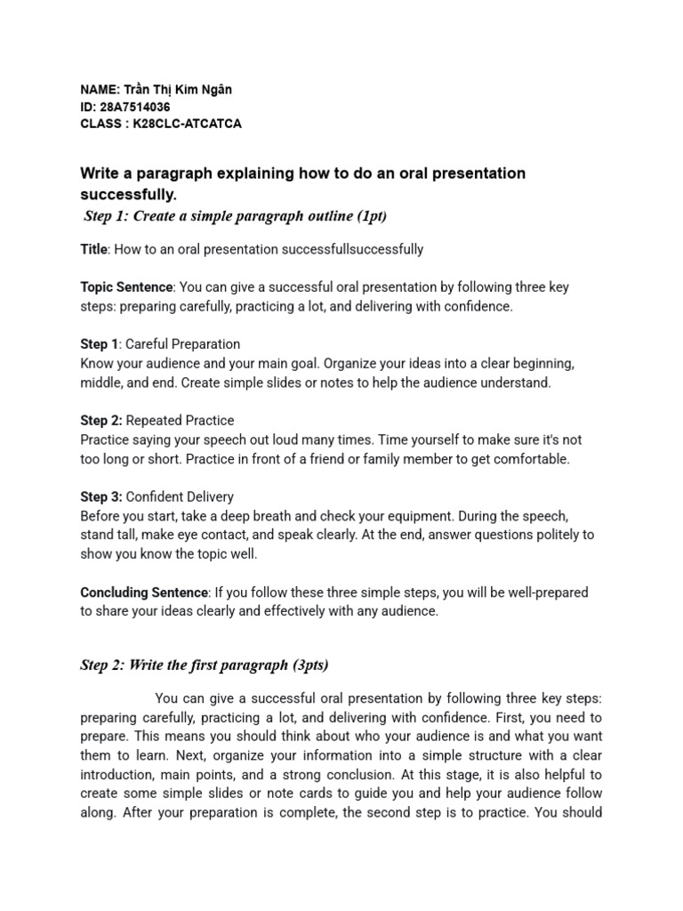 Process Paragraph E-Portfolio | PDF | Public Speaking | Human Communication