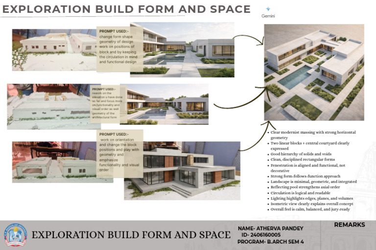 Modernist Architectural Form Exploration | PDF