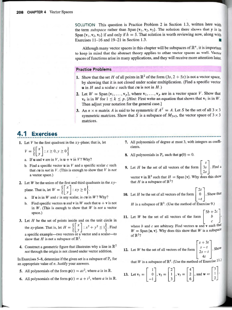 Lay 6e - Chapter 4 - Homework Problems | PDF