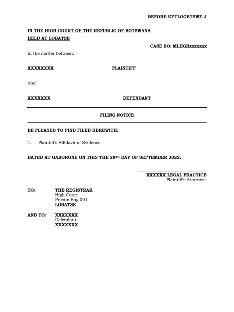Plaintiff's Affidavit in Divorce Case | PDF | Affidavit | Justice