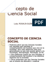Concepto de Ciencia Social