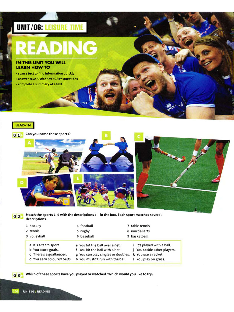 Mindset For IELTS 1 - Unit 6 | PDF