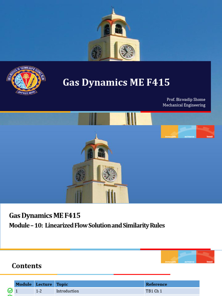Linearized Flow Solutions in Gas Dynamics | PDF | Compressible Flow ...