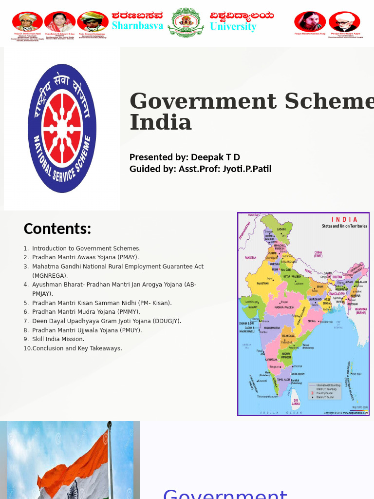 Overview of Indian Government Schemes | PDF | Economies