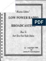 Low Power Radio Broadcasting