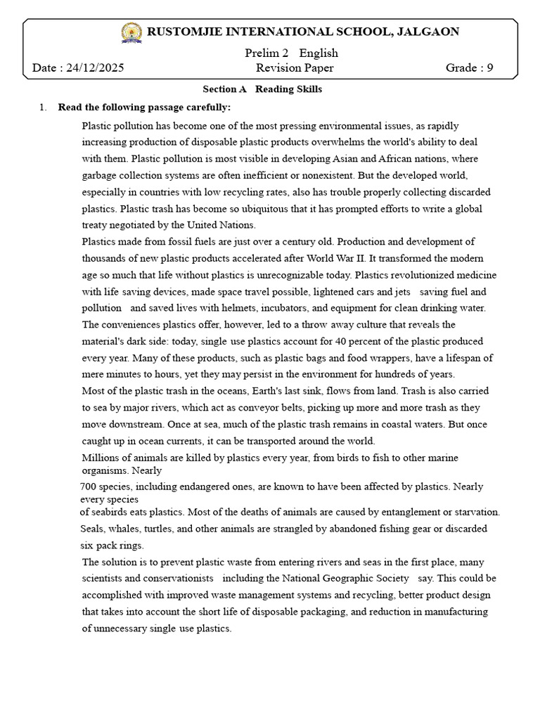 Understanding Plastic Pollution Issues | PDF | Scouting | Plastic