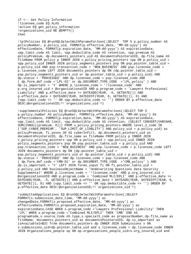 Policy Information Retrieval Script | PDF