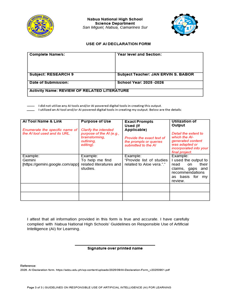 AI Use Guidelines for Students | PDF | Artificial Intelligence ...