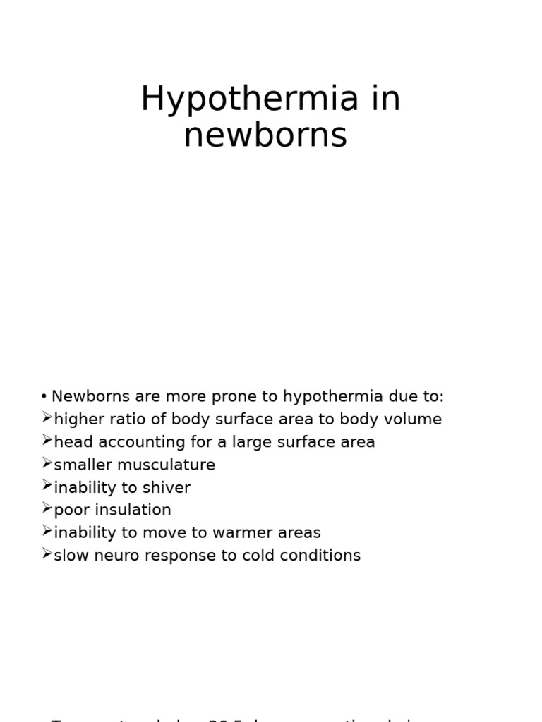Hypothermia in Newborns | PDF | Hypothermia | Heat Transfer