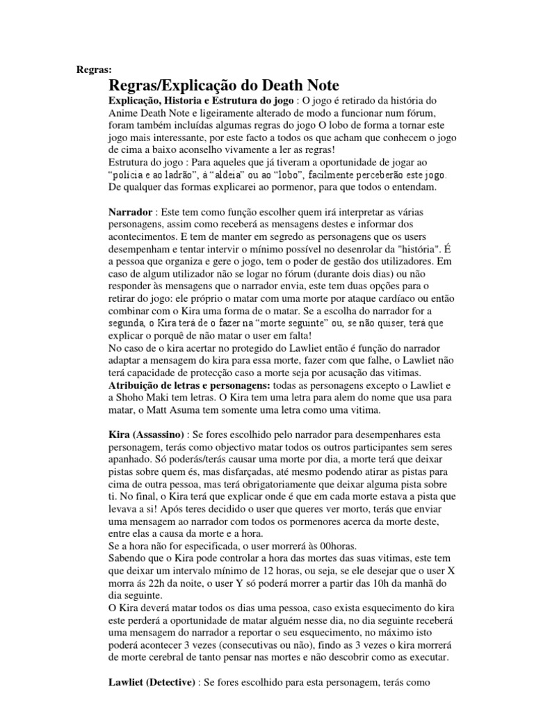 Re Gras Death Note | PDF | Morte | Science