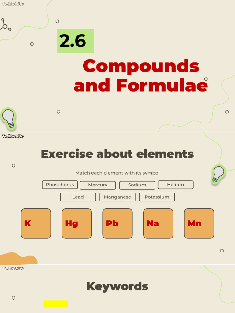 Understanding Compounds and Formulae | PDF | Chemical Compounds | Chloride