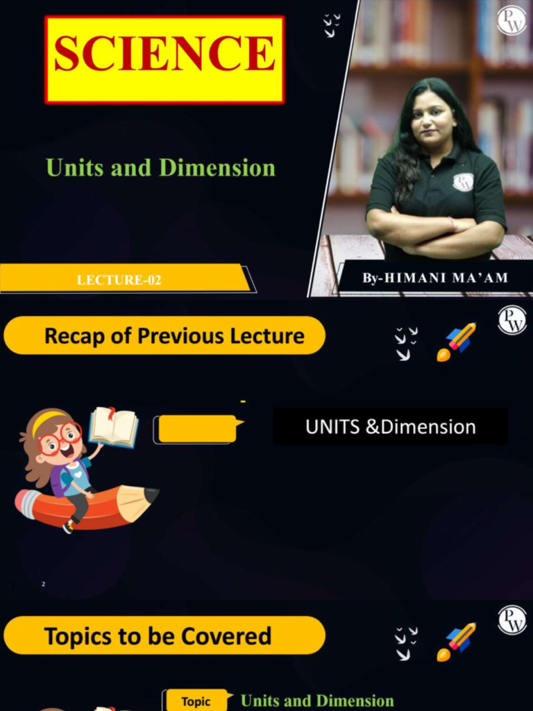 Units and Dimension 02 - Class Notes | PDF