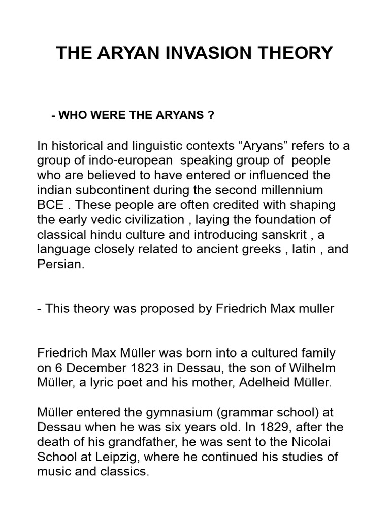 Aryan Invasion Theory Explained | PDF | Iranian Peoples