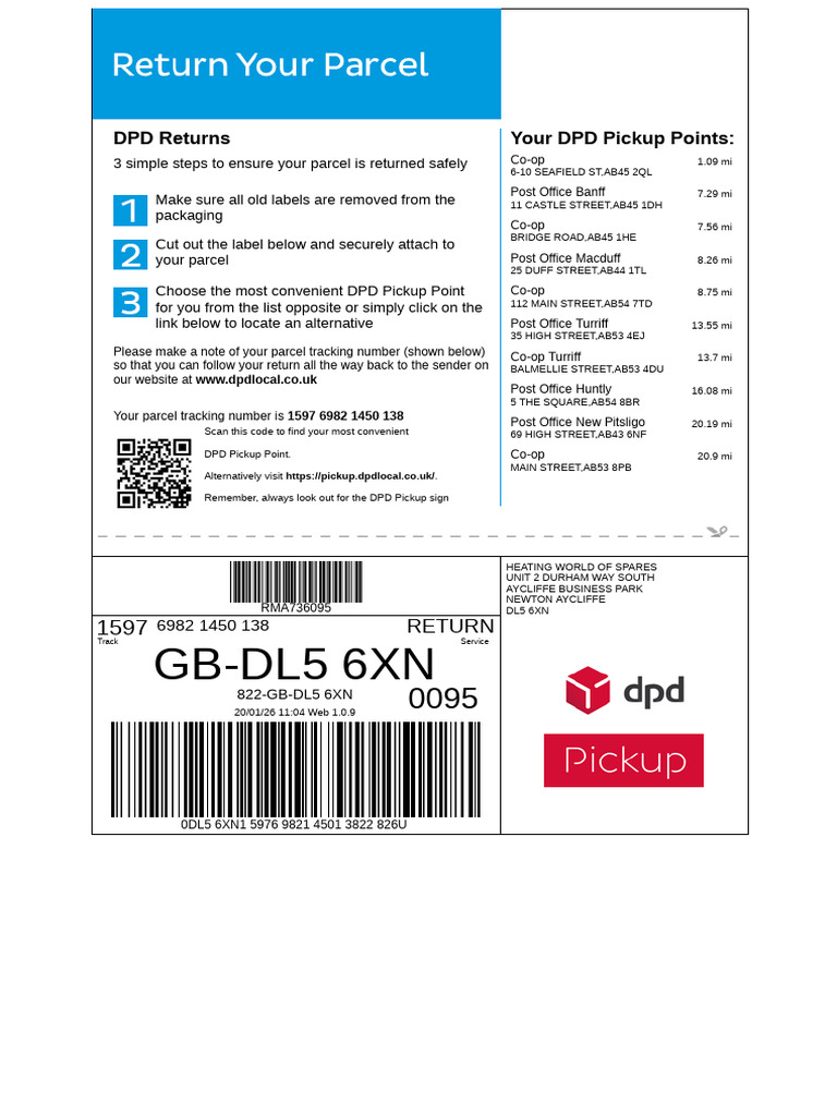 Easy DPD Returns Guide | PDF