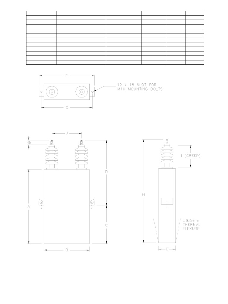 Capacitor Data Sheet for Eskom-TR | PDF