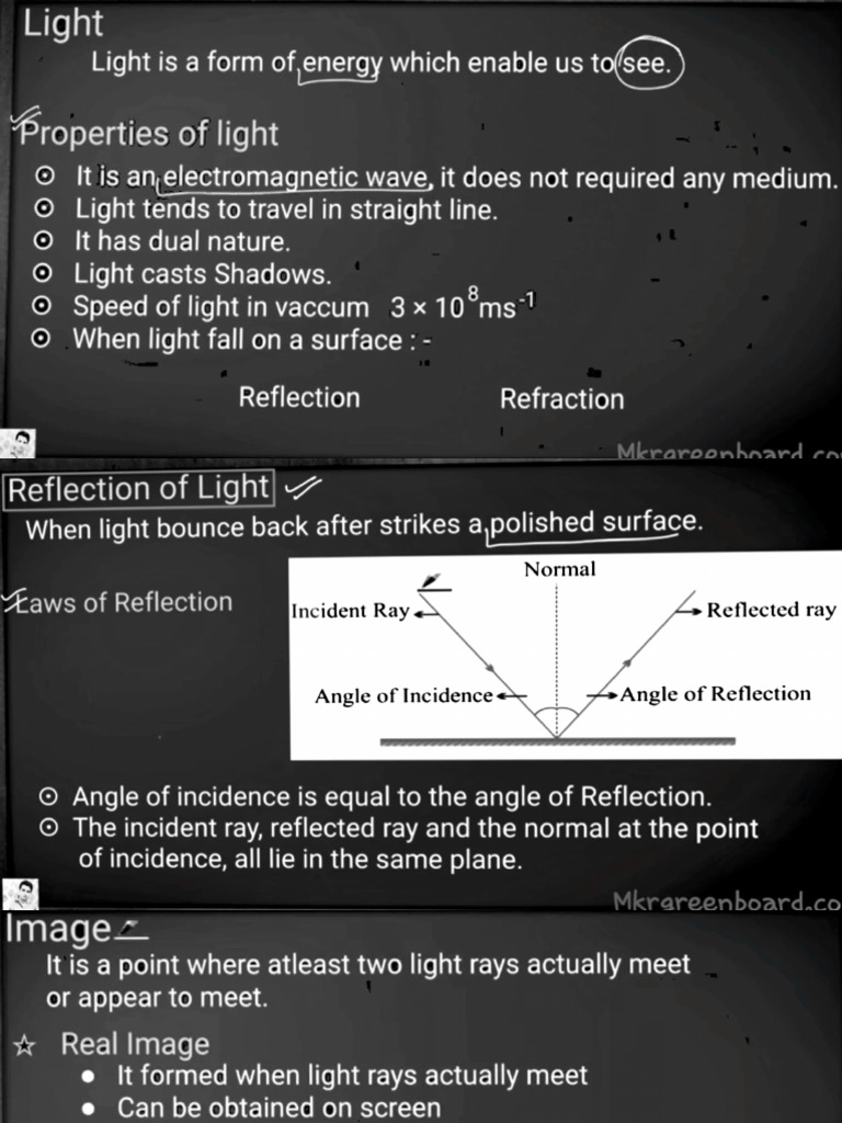 Light Class 10 Best Notes | PDF