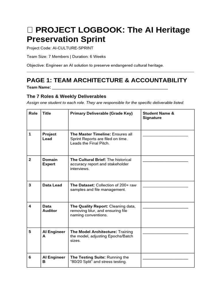 AI Cultural Heritage Preservation Log | PDF | Artificial Intelligence ...