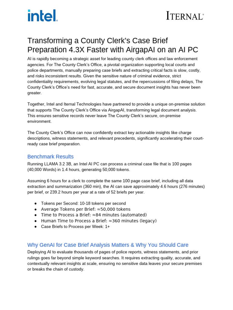 Law Enforcement County Clerks Office Case Study AirgapAI | PDF ...