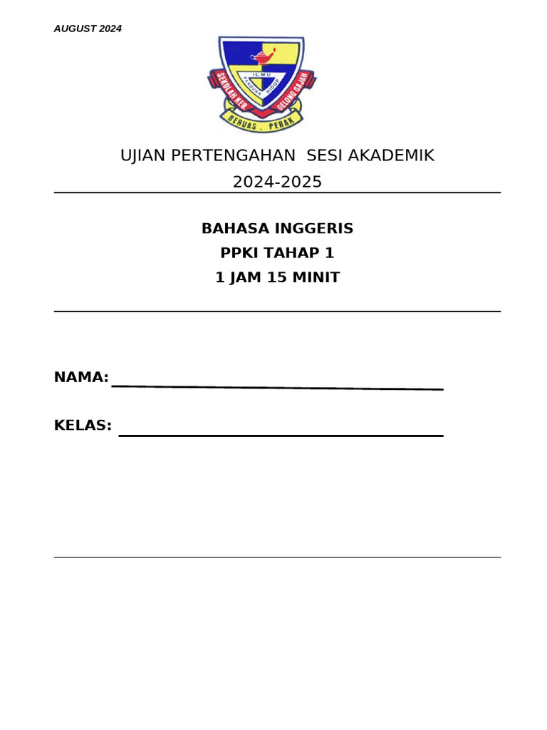 English Exam 1 | PDF