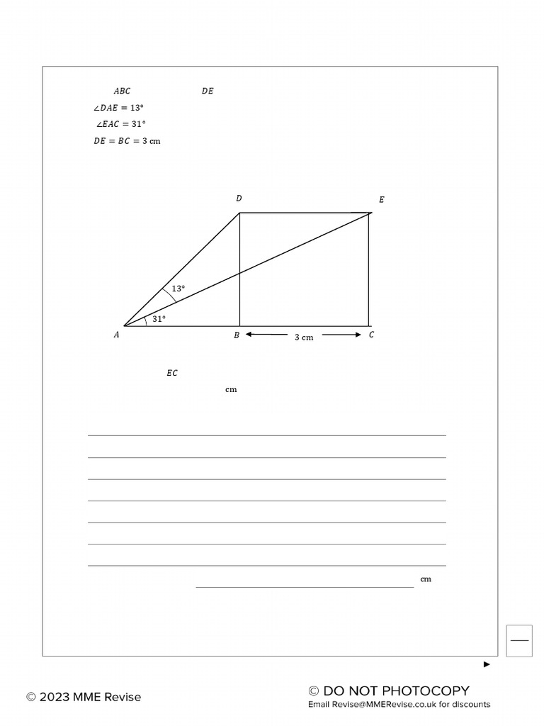 Geometry Problems and Solutions | PDF | Mathematics | Trigonometry