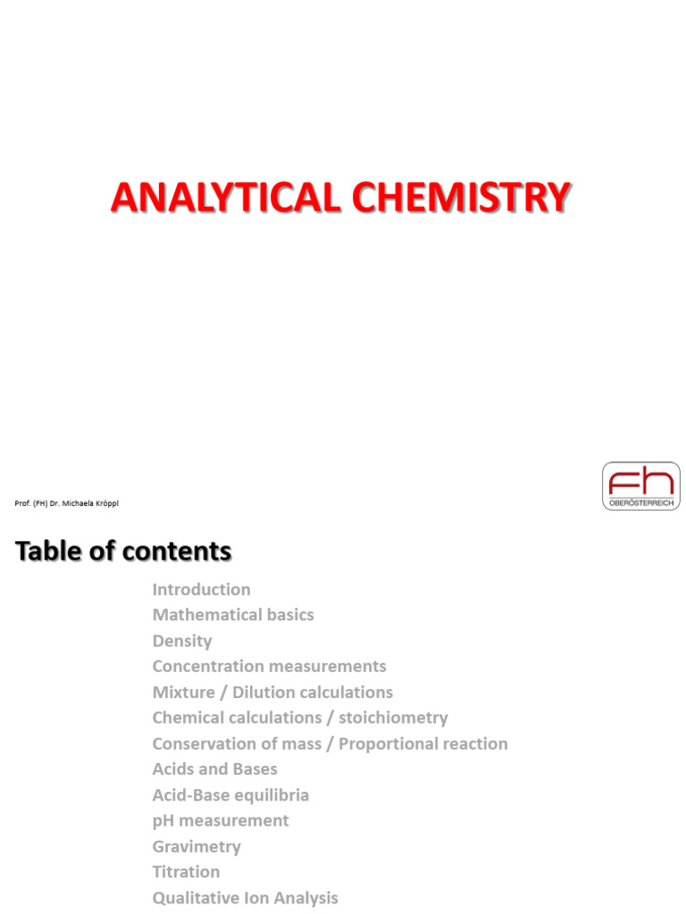 Distillation Techniques in Analytical Chemistry | PDF | Distillation ...