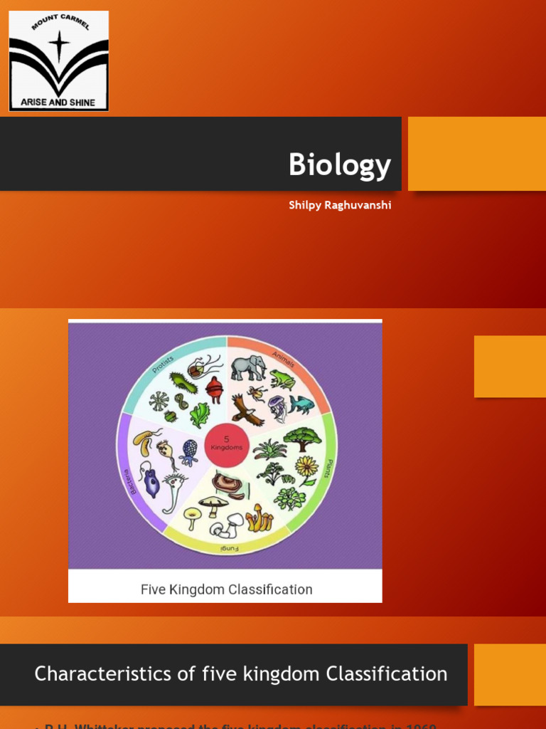 Five Kingdom Classification Overview | PDF | Organisms | Biological ...