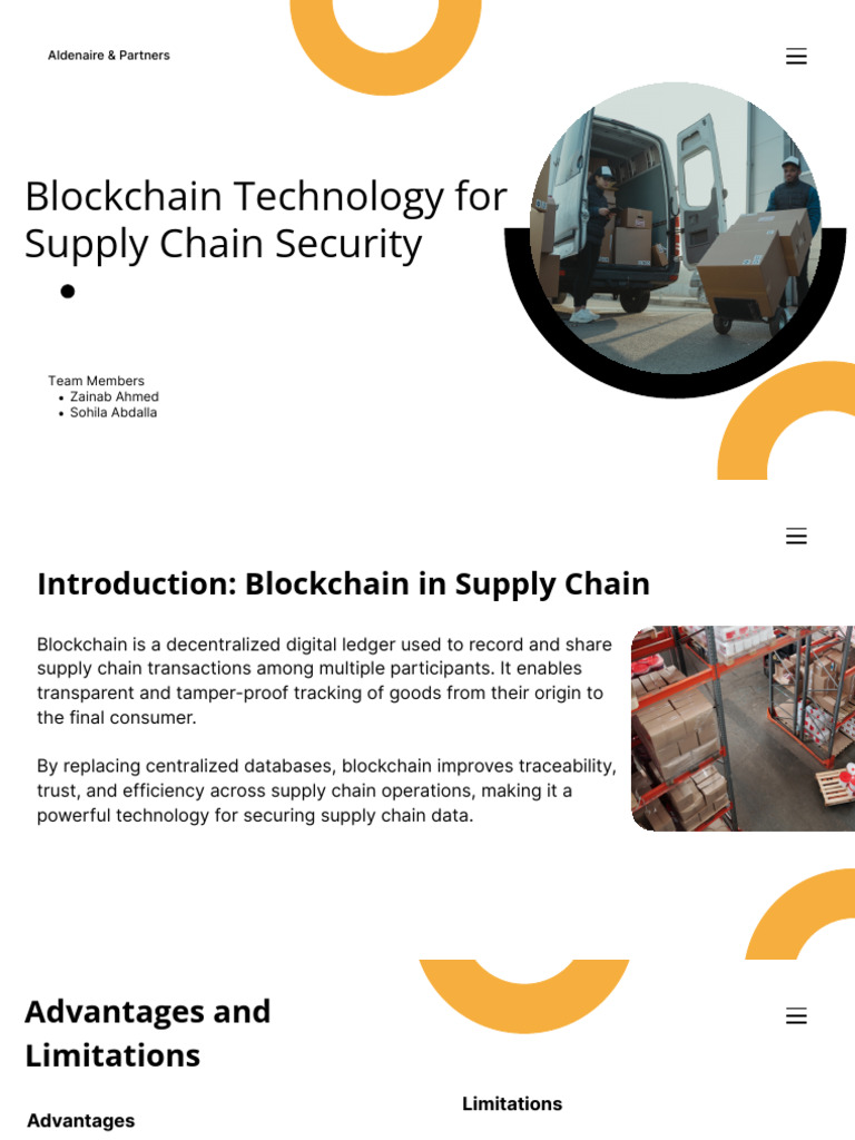 Blockchain for Secure Supply Chains | PDF | Internet Of Things ...
