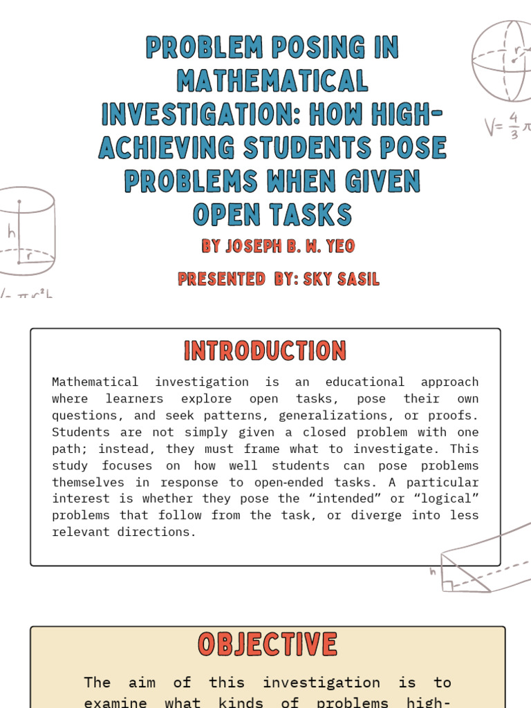 Math Investigation | PDF | Methodology | Mathematics