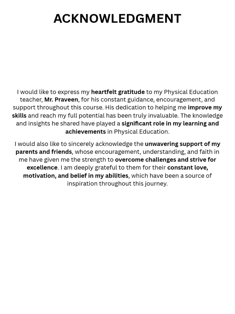 Acknowledgment | PDF