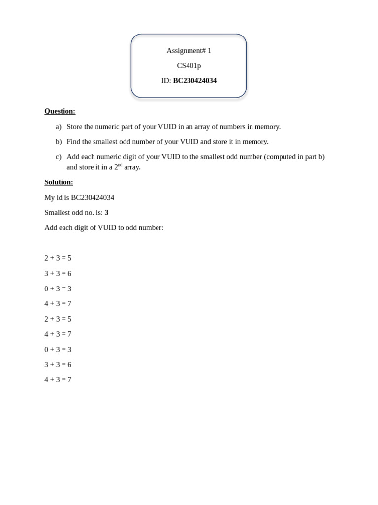 VUID Processing in Assembly Language | PDF