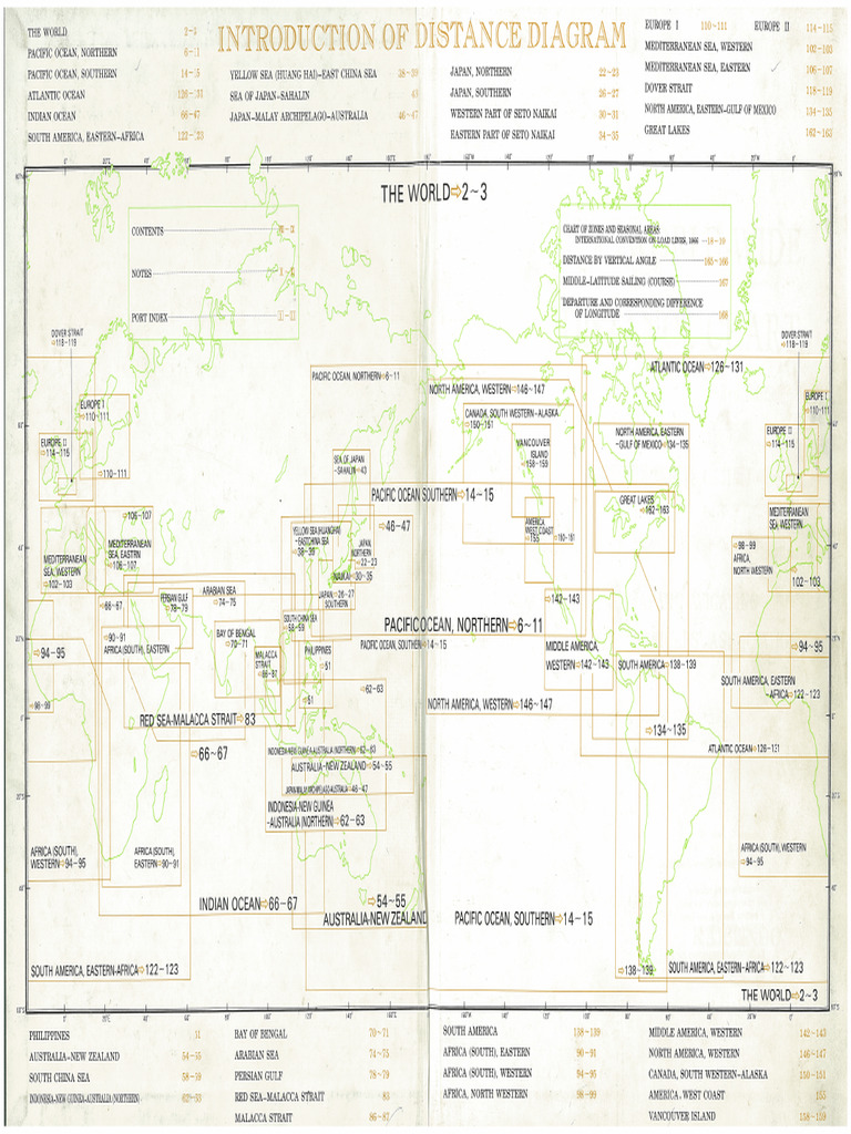 World Wide Distance Chart (Japan) | PDF