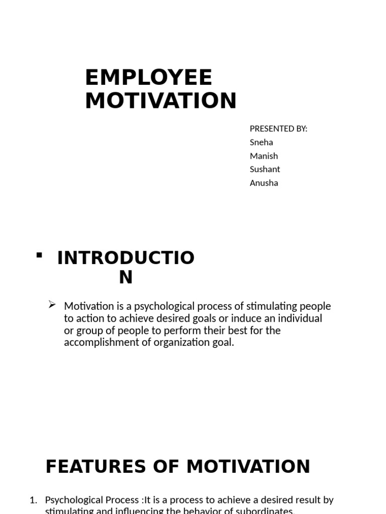 Understanding Employee Motivation Factors | PDF | Motivation | Motivational