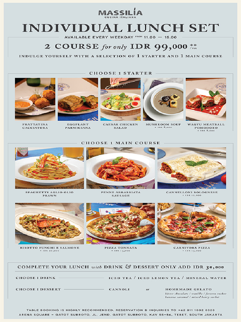 Massilia Lunch | PDF