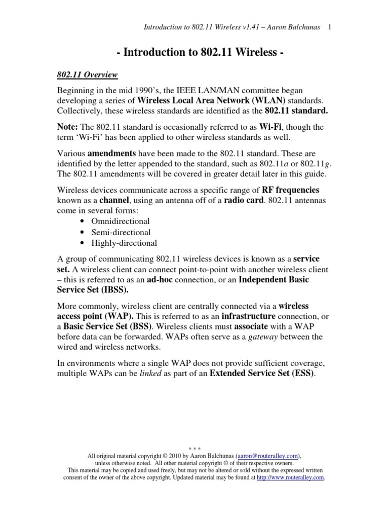 Wireless Intro | PDF | Technology & Engineering