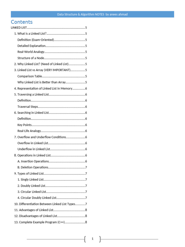 Linked List, Searching & Sorting Guide | PDF | Pointer (Computer ...