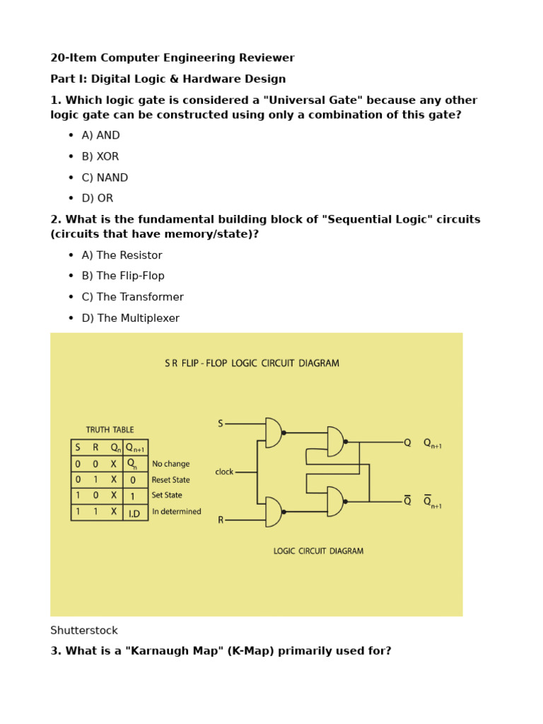 Computer Engineering Review Questions | PDF | Central Processing Unit ...