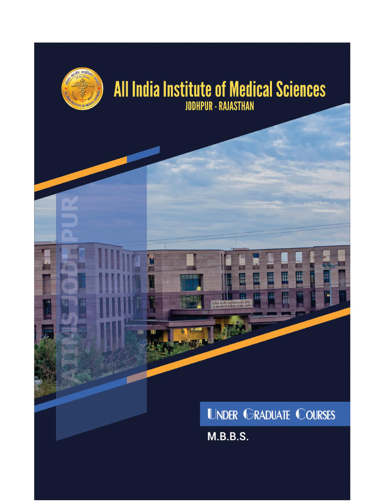 MBBS Course Details at AIIMS Jodhpur | PDF | Medicine | Academic Term